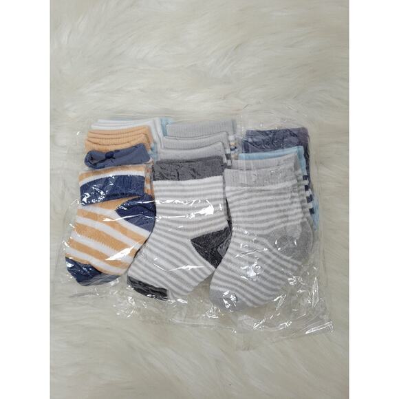 Elevon Baby 12-Pack All Weather Non Slip Grip Ankle Socks Infants Toddler - Picture 5 of 5